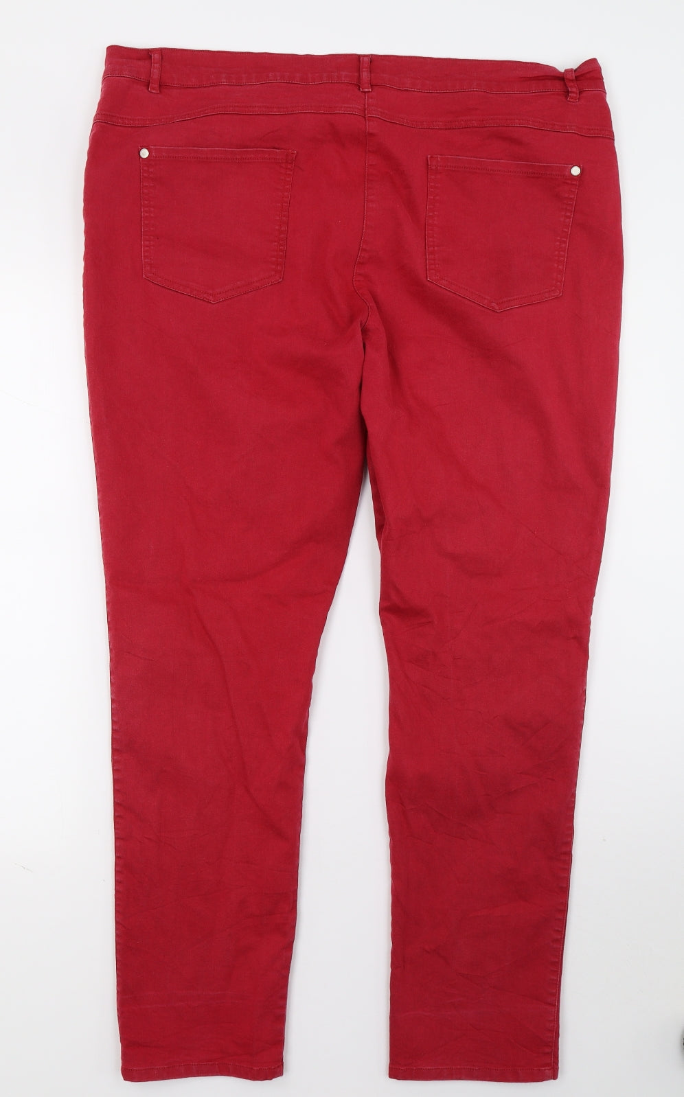 Klass Womens Red   Straight Jeans Size 20 L28 in