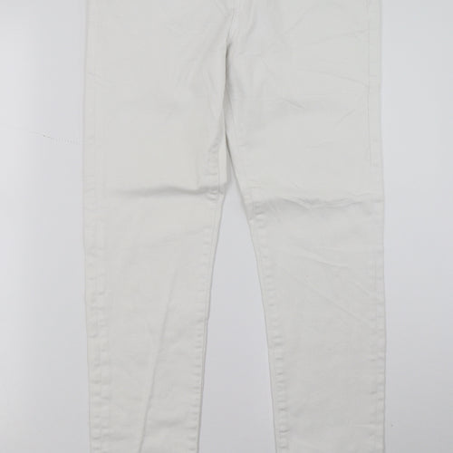 Preworn Womens White   Skinny Jeans Size 10 L28 in