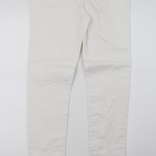 Preworn Womens White   Skinny Jeans Size 10 L28 in
