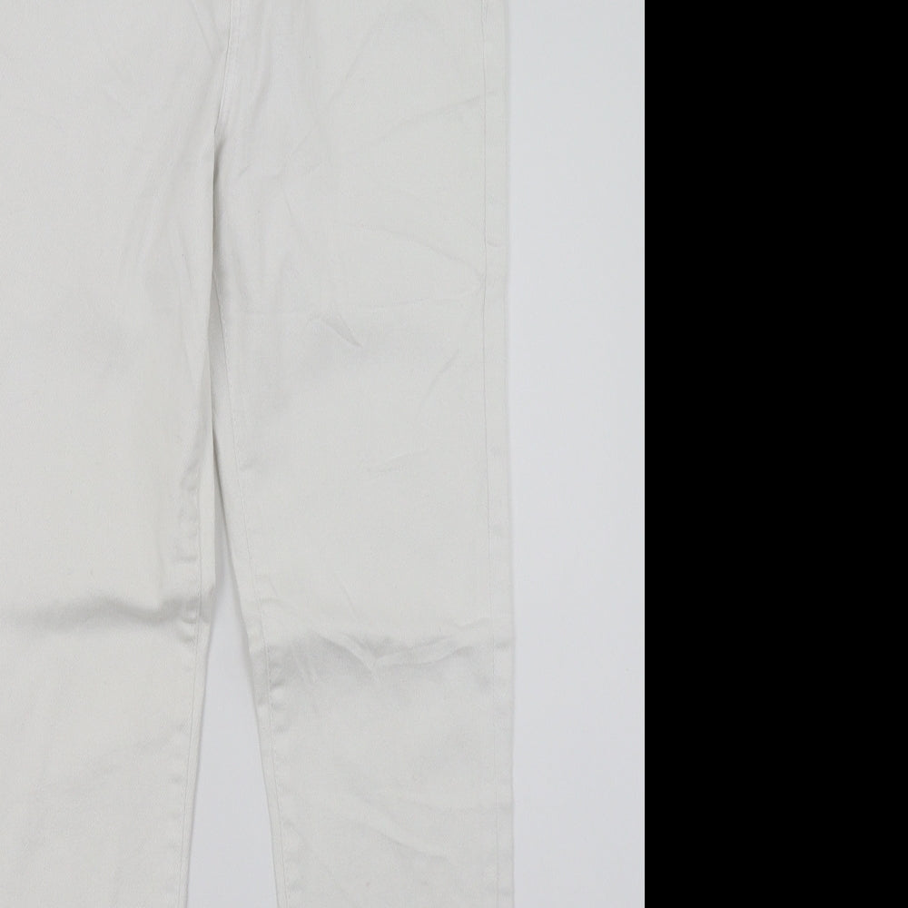 Preworn Womens White   Skinny Jeans Size 10 L28 in