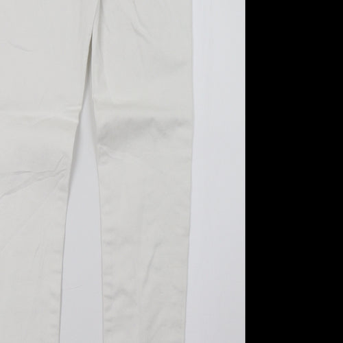 Preworn Womens White   Skinny Jeans Size 10 L28 in