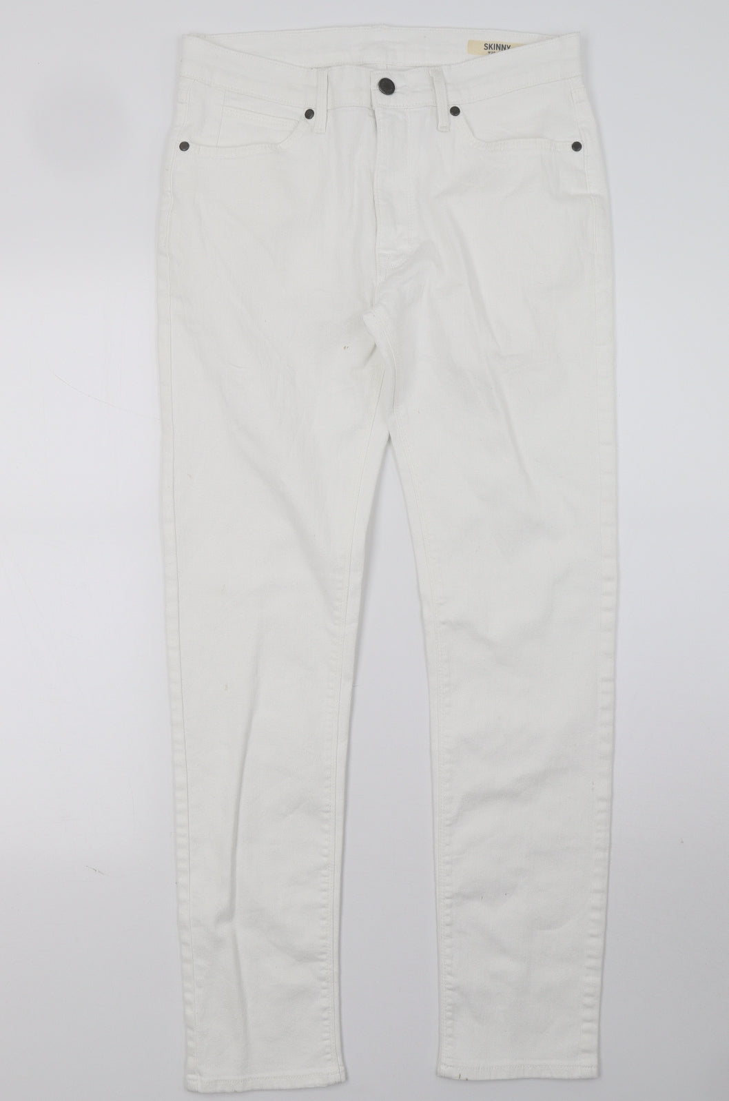 Marks and Spencer Womens White   Skinny Jeans Size 30 L30 in