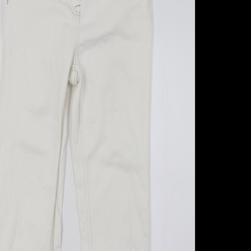 Marks and Spencer Womens White   Straight Jeans Size 10 L27.5 in