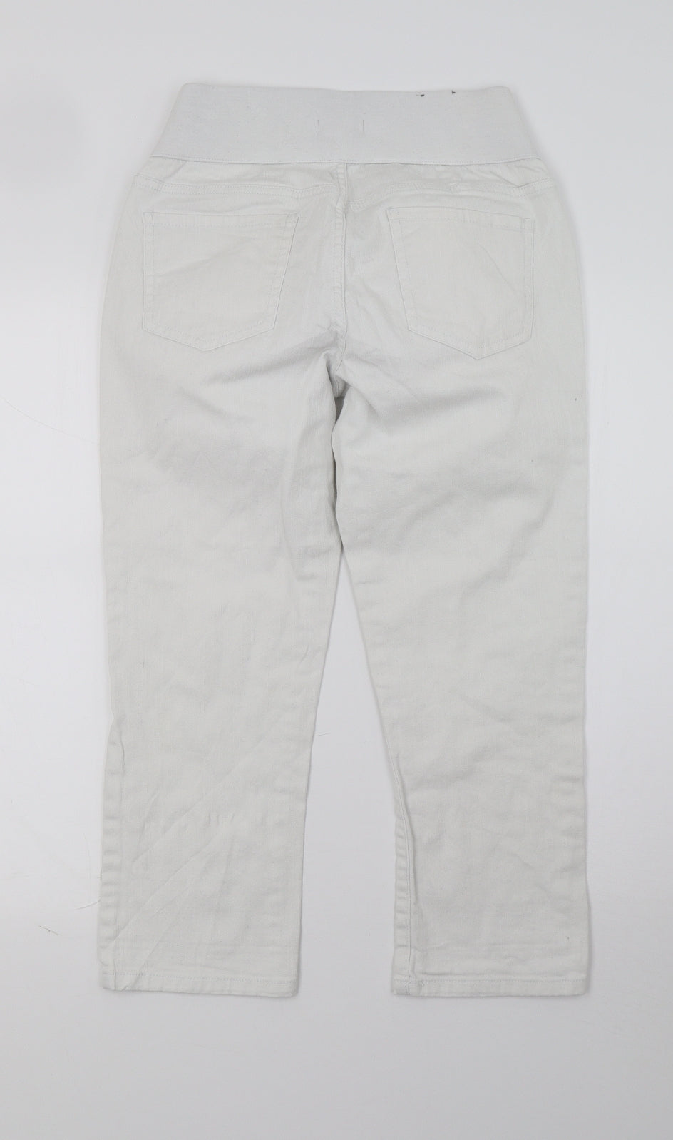 Newlook Womens White   Cropped Jeans Size 10 L21 in