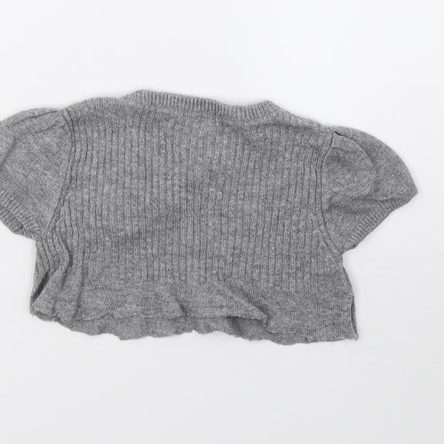 H&M Girls Grey   Pullover Jumper Size 7 Years