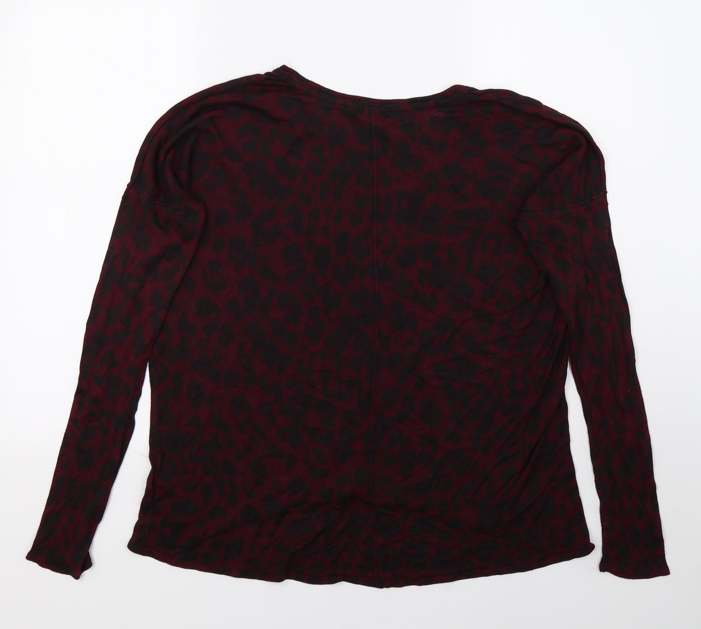 H&M Womens Purple Animal Print  Pullover Jumper Size M