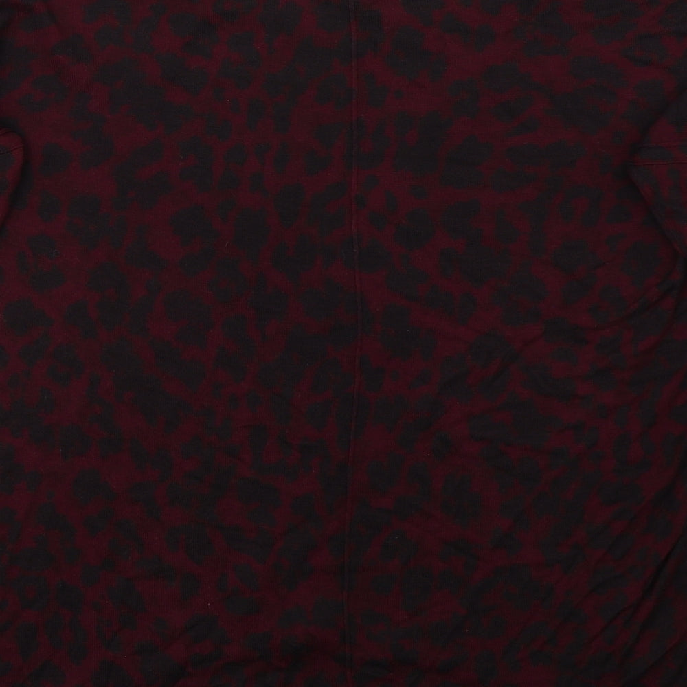 H&M Womens Purple Animal Print  Pullover Jumper Size M