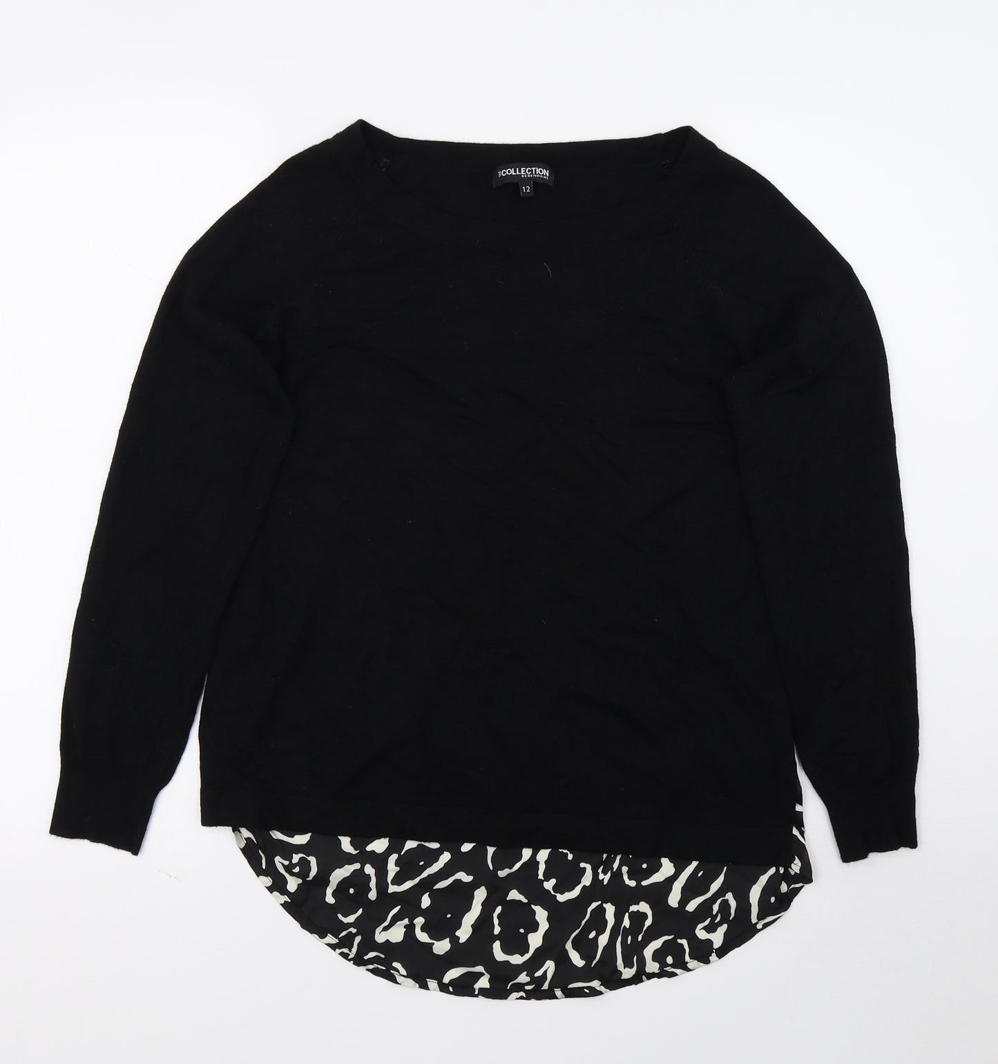 Debenhams Womens Black   Pullover Jumper Size 12
