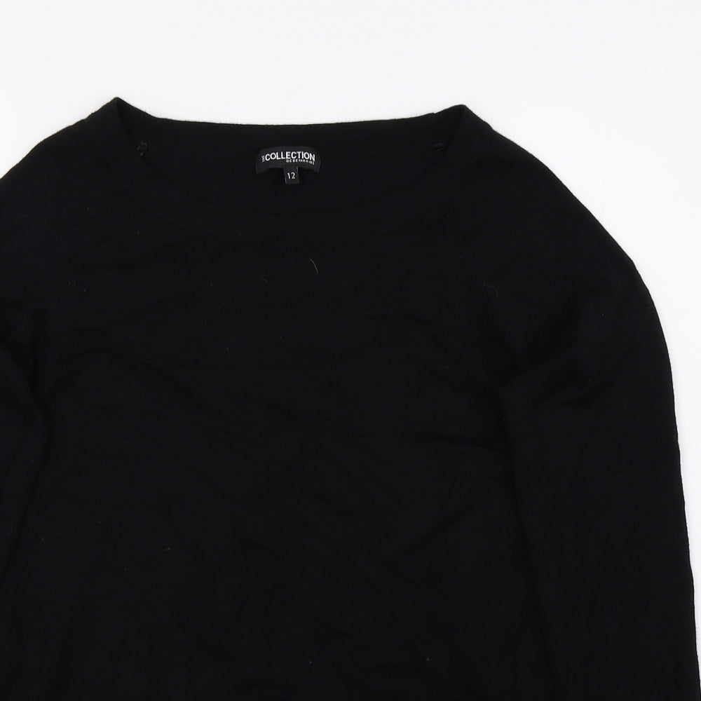 Debenhams Womens Black   Pullover Jumper Size 12