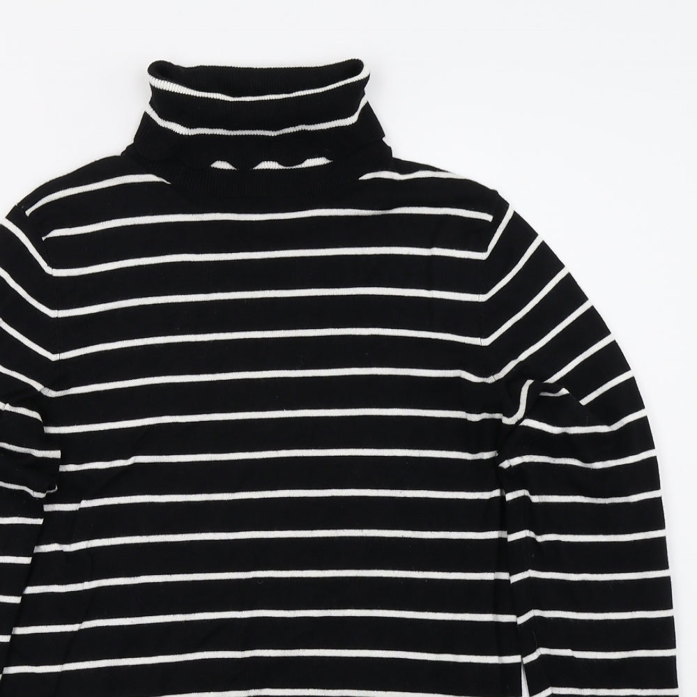 Dorothy Perkins Womens Black Striped  Pullover Jumper Size 12