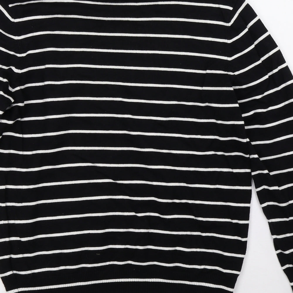 Dorothy Perkins Womens Black Striped  Pullover Jumper Size 12