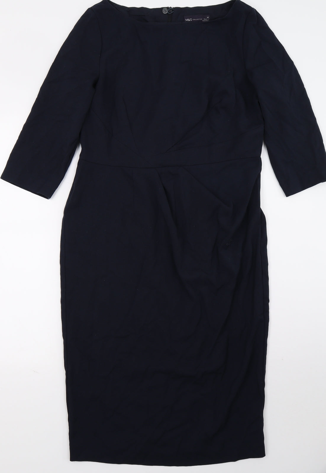 Marks and Spencer Womens Blue   A-Line  Size 14