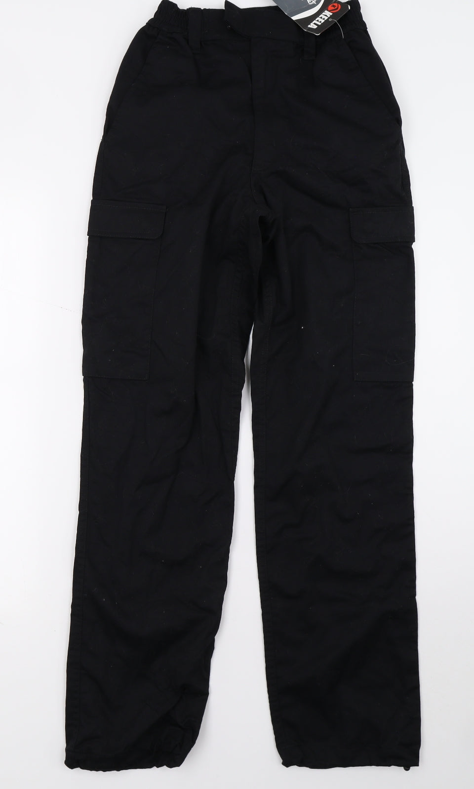Illesco Womens Black   Cargo Trousers Size 24 L27 in