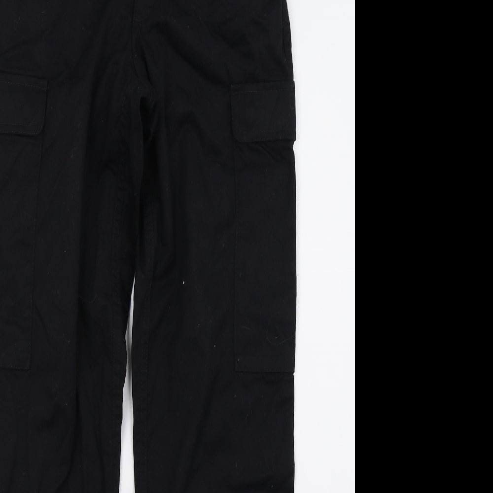 Illesco Womens Black   Cargo Trousers Size 24 L27 in