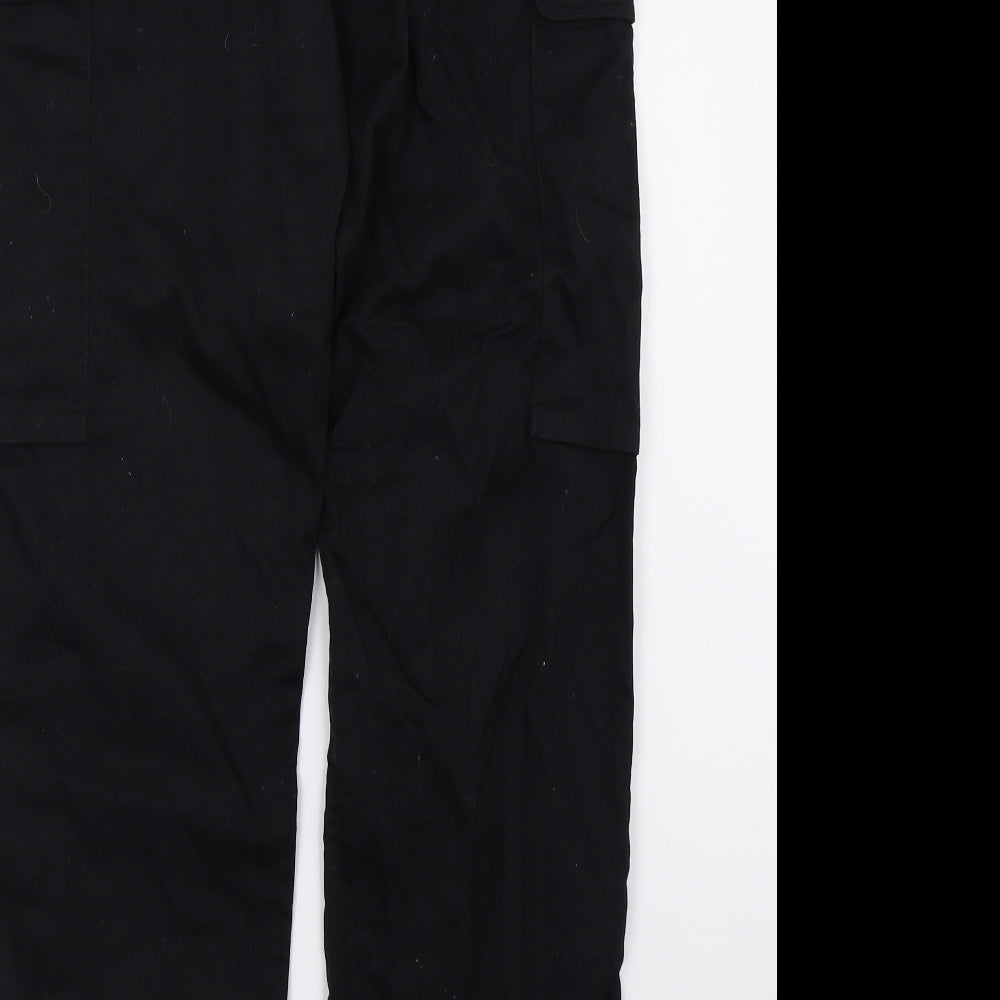 Illesco Womens Black   Cargo Trousers Size 24 L27 in