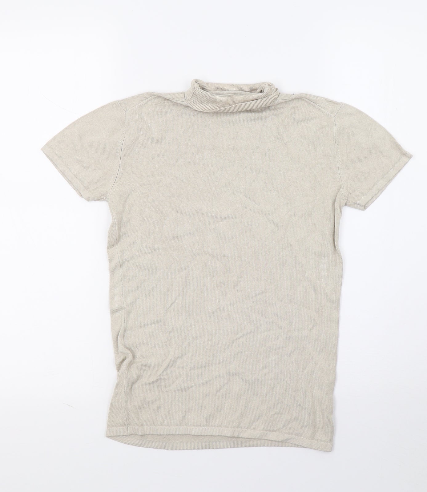 GUESS Womens Beige   Basic T-Shirt Size S