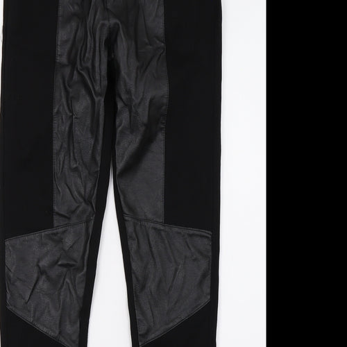 Style Womens Black   Capri Leggings Size 8 L27 in