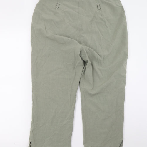 Bonmarché Womens Green   Cropped Trousers Size 14 L21 in