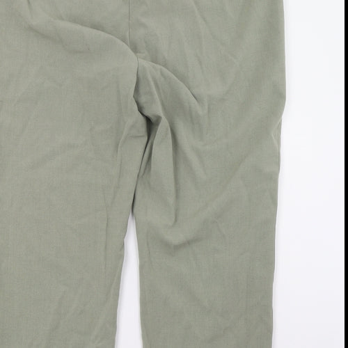 Bonmarché Womens Green   Cropped Trousers Size 14 L21 in