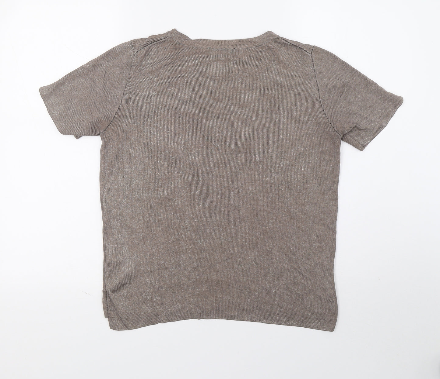 Zata Womens Grey   Basic T-Shirt Size M