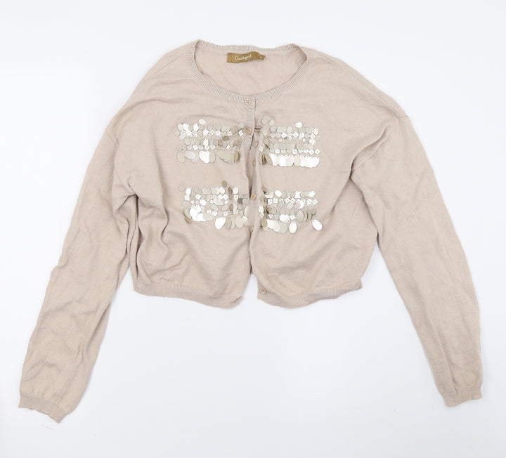 Conbipel Womens Beige   Cardigan Jumper Size S
