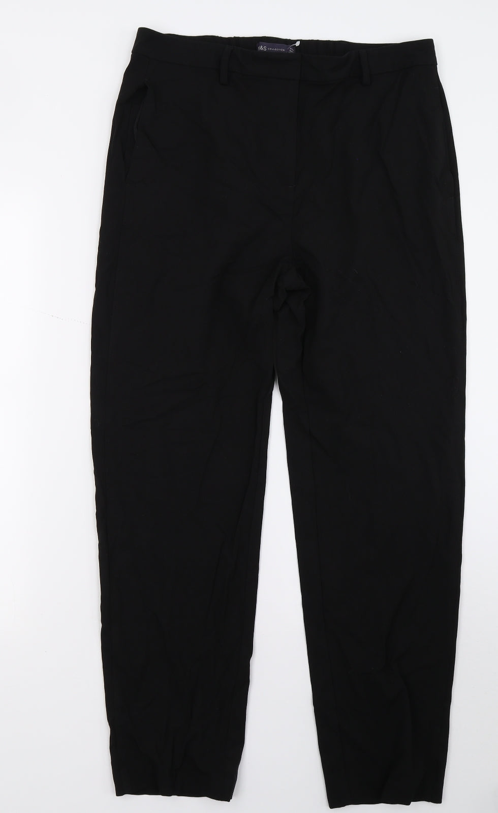 Marks and Spencer Womens Black   Trousers  Size 14 L28 in