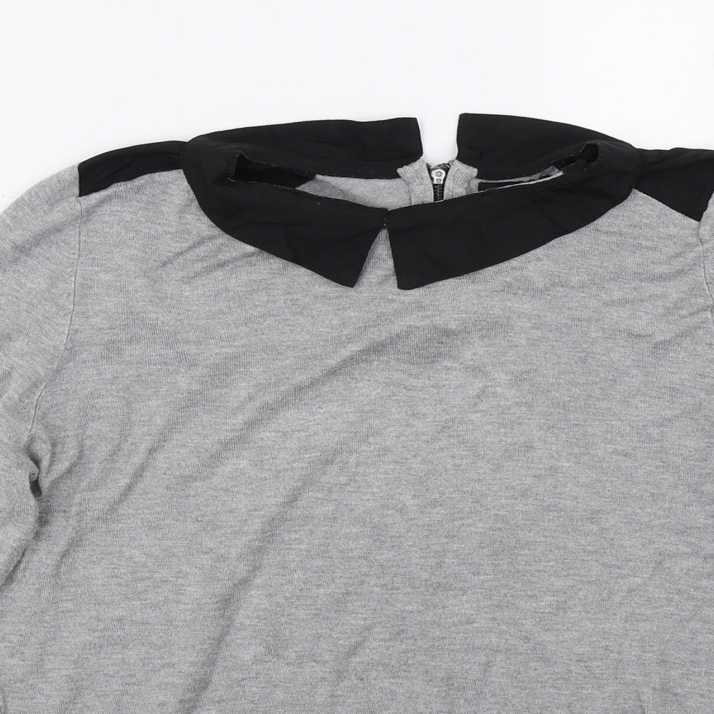 Papaya Womens Grey   Basic T-Shirt Size 16