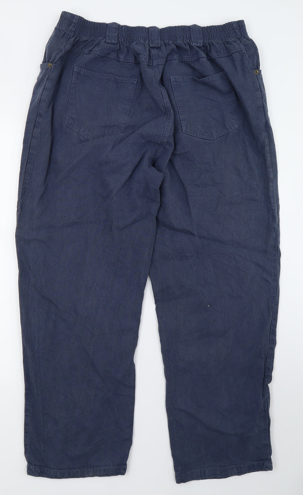 Bonnmarche Womens Blue   Trousers  Size 18 L29 in