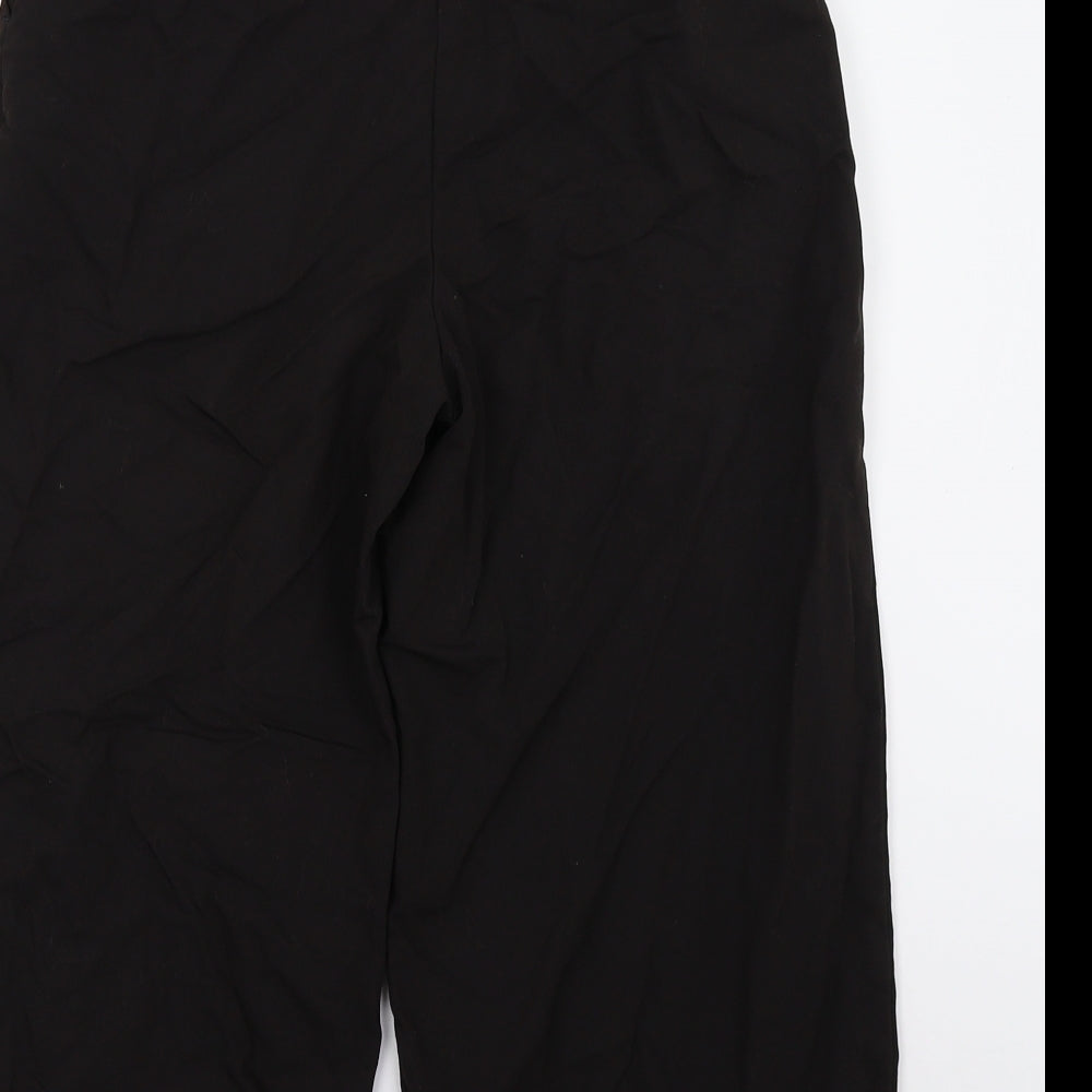 ASOS Womens Black   Cropped Trousers Size 6 L23 in