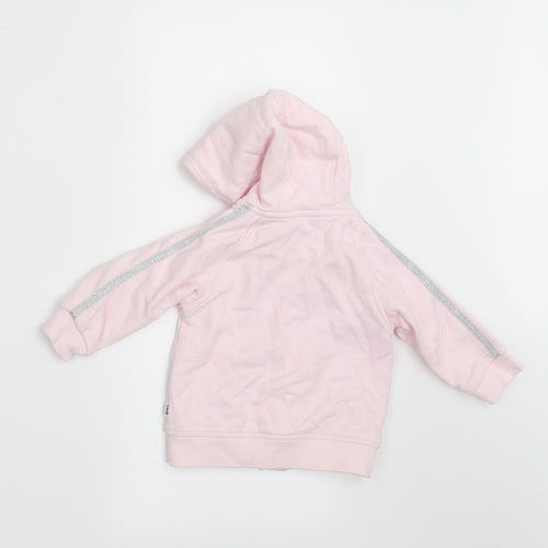 HUGO BOSS Girls Pink   Cardigan Jumper Size 6-9 Months