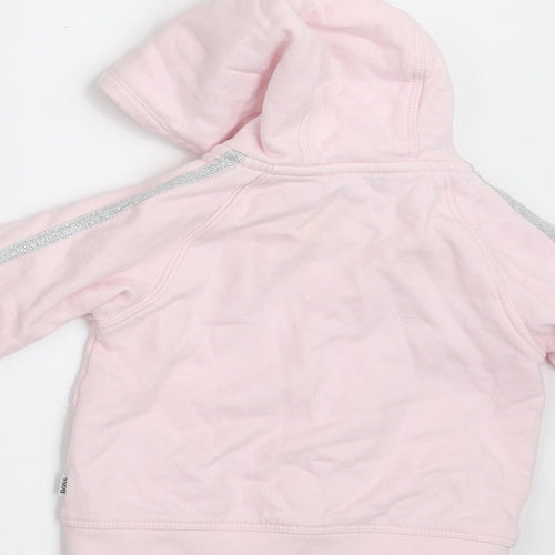 HUGO BOSS Girls Pink   Cardigan Jumper Size 6-9 Months
