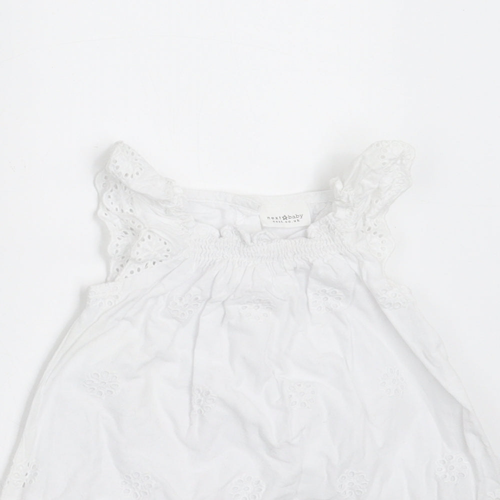 NEXT Girls White   A-Line  Size 0-3 Months  - Broderie Anglaise