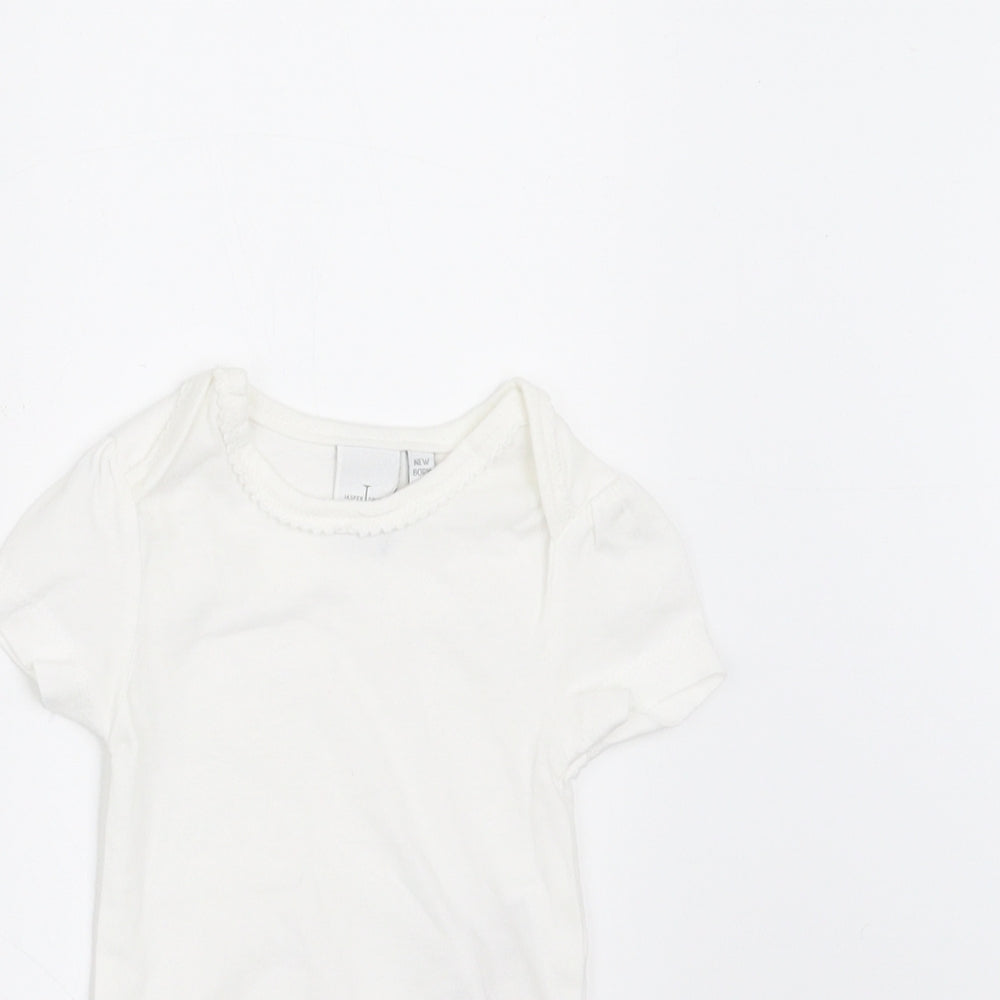 Jasper Conran Baby White   Basic T-Shirt Size Newborn  - vest/tshit