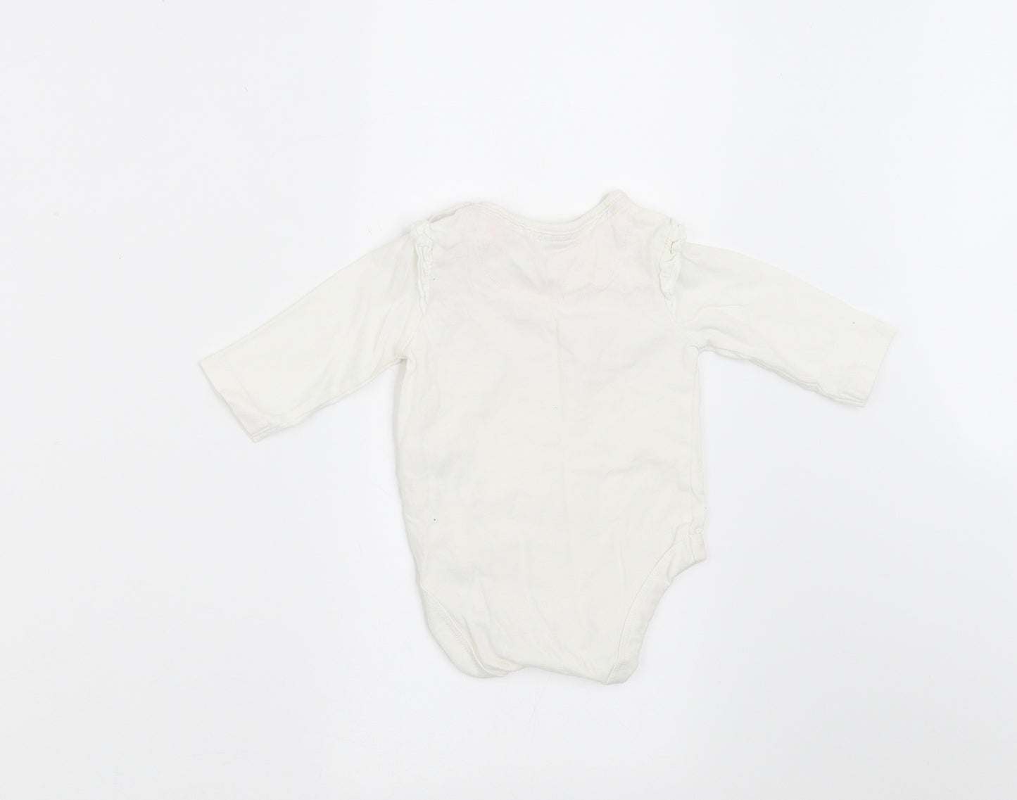 Ted Baker Girls White   Basic T-Shirt Size 0-3 Months  - dotty about baker