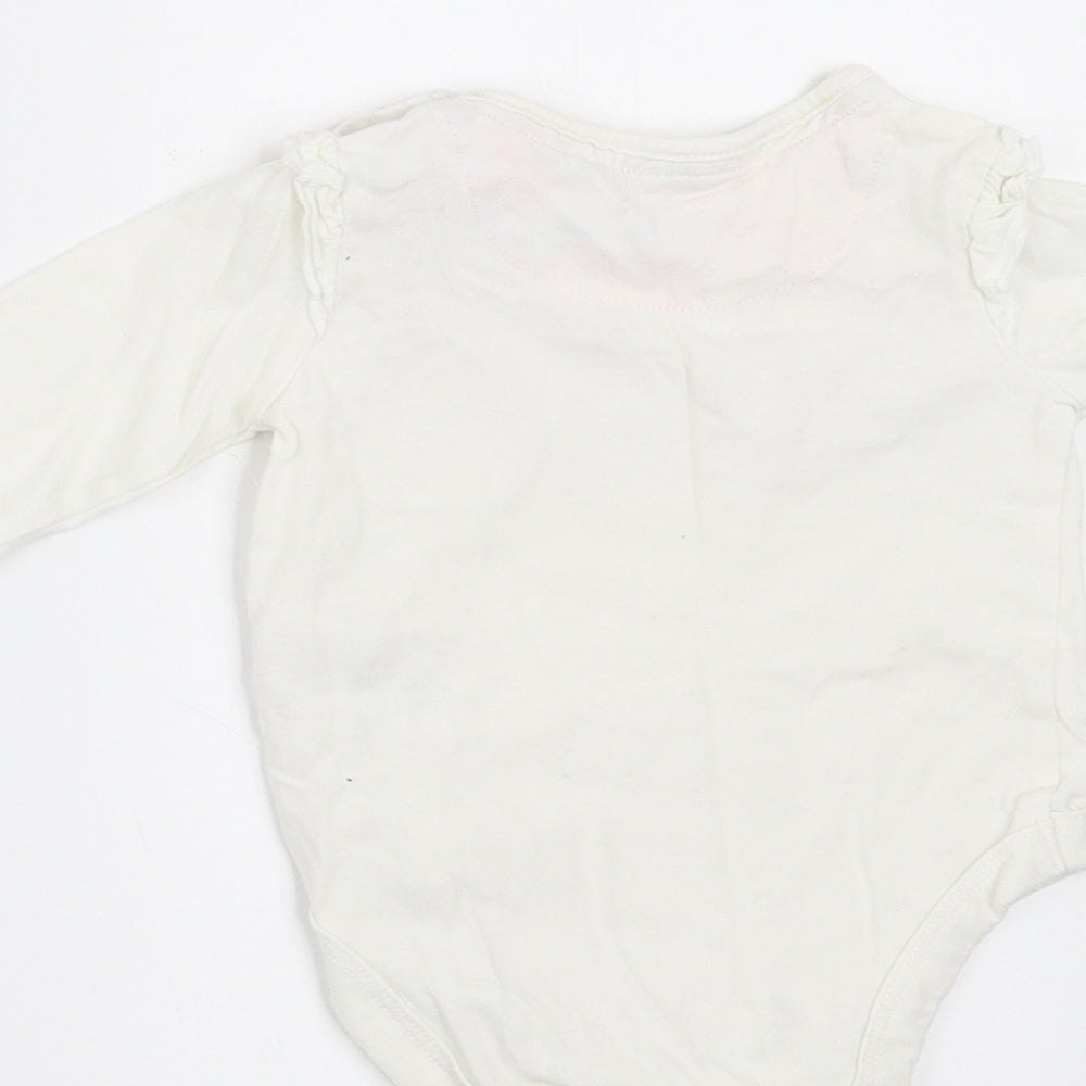 Ted Baker Girls White   Basic T-Shirt Size 0-3 Months  - dotty about baker