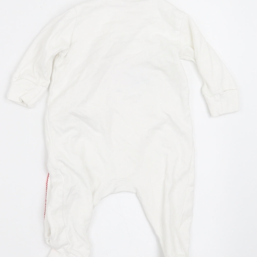 NEXT Girls White   Babygrow One-Piece Size 3-6 Months  - little miss ladybird