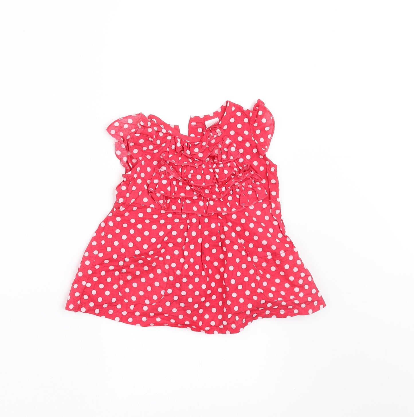 NEXT Girls Red Spotted  A-Line  Size 0-3 Months