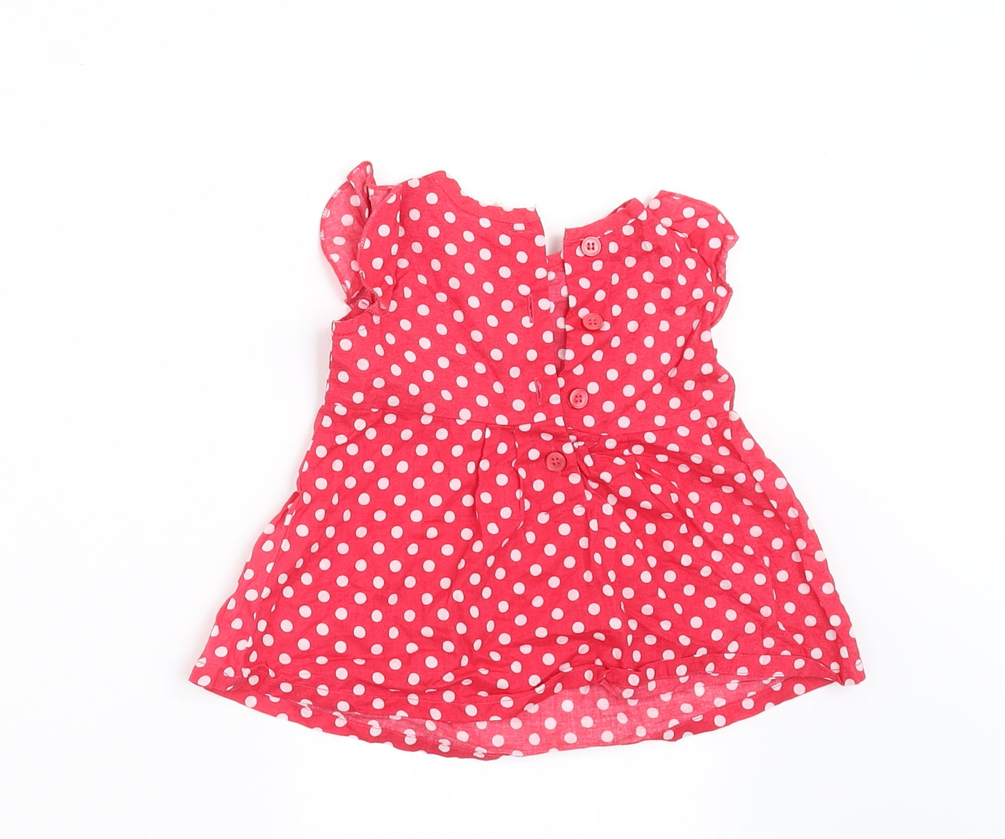 NEXT Girls Red Spotted  A-Line  Size 0-3 Months