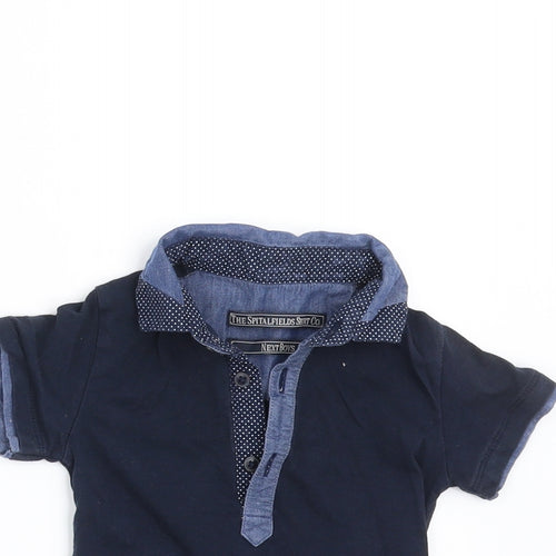 NEXT Boys Blue   Basic Polo Size 6-9 Months
