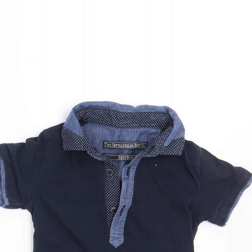 NEXT Boys Blue   Basic Polo Size 6-9 Months