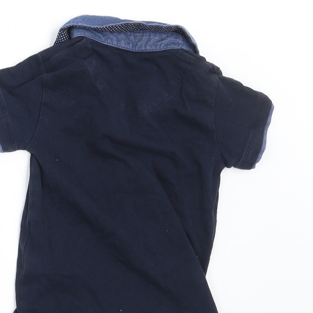 NEXT Boys Blue   Basic Polo Size 6-9 Months