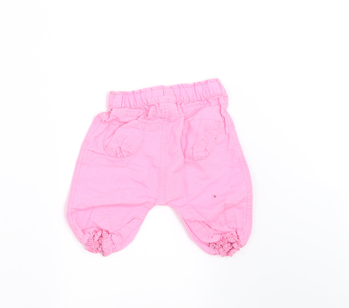 NEXT Girls Pink   Capri Trousers Size 0-3 Months  - SHORTS