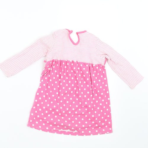 George Girls Pink Polka Dot  A-Line  Size 12-18 Months