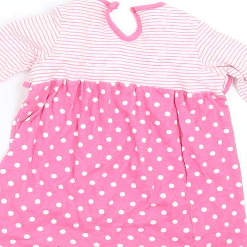 George Girls Pink Polka Dot  A-Line  Size 12-18 Months