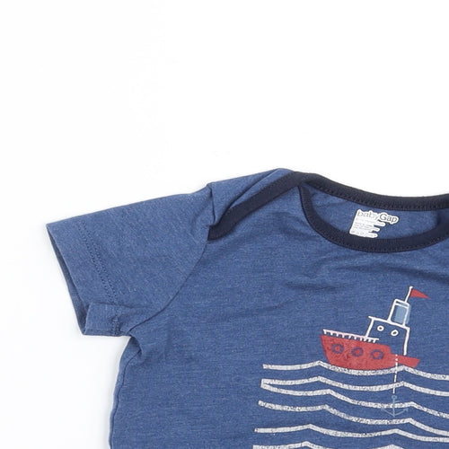Gap Baby Blue   Basic T-Shirt Size 6-9 Months  - SHIP