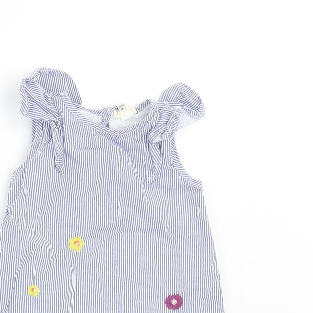 River Island Girls Blue Striped  A-Line  Size 6-9 Months
