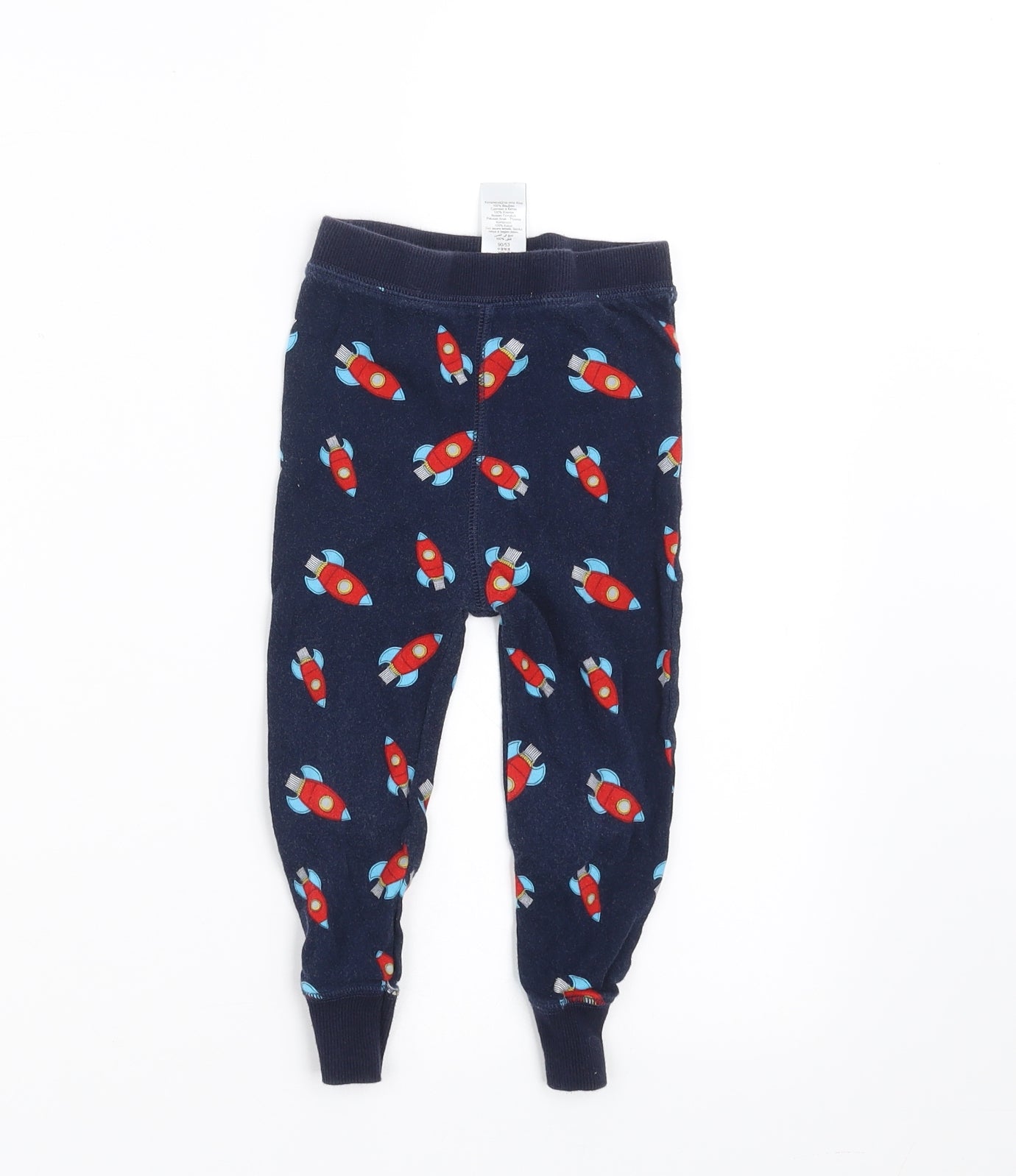 NEXT Boys Blue Geometric   Pyjama Set Size 18-24 Months  - space ships