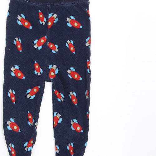 NEXT Boys Blue Geometric   Pyjama Set Size 18-24 Months  - space ships