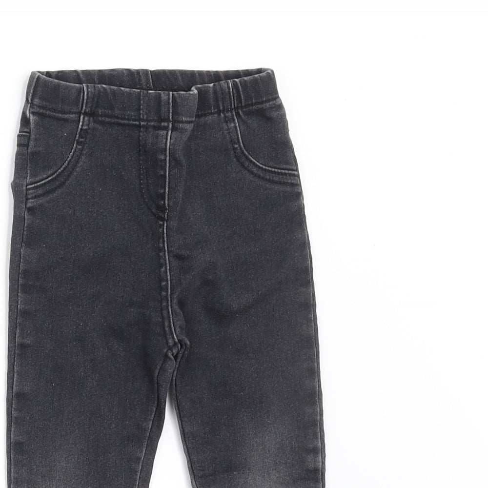 NEXT Baby Black  Denim Jogger Jeans Size 9-12 Months