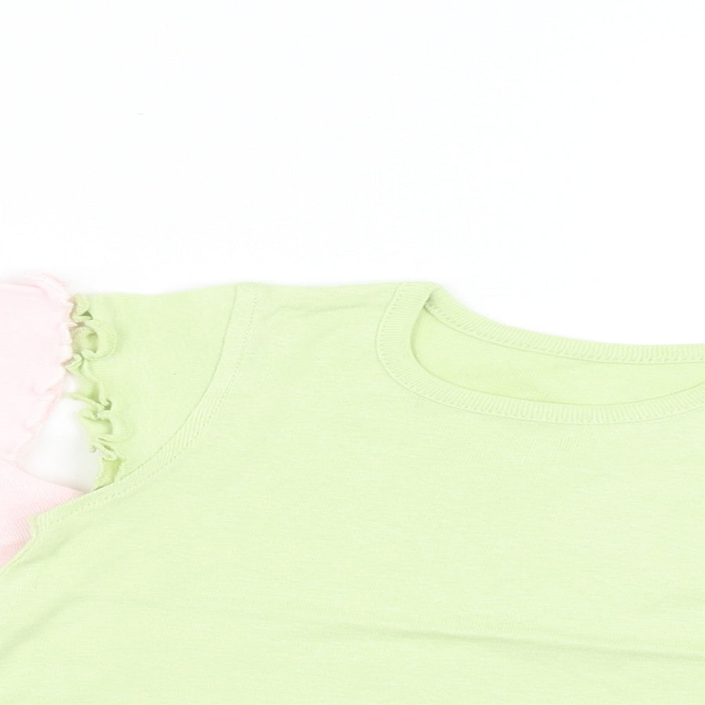 BHS Girls Multicoloured   Basic T-Shirt Size 12-18 Months  - pack of three t shirts